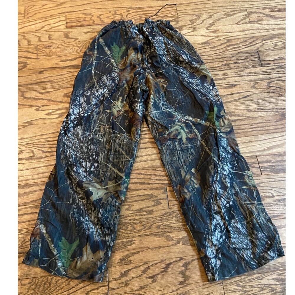 Mens Medium Mad Dog Gear‎ Elastic Draw String Waist Camo Hunting Pants EUC